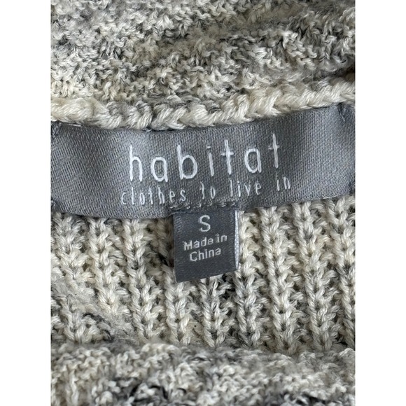 Habitat Lagenlook Tunic Sweater Size S Cotton Earthy Comfort Relaxed Cowl Neck - Picture 3 of 8